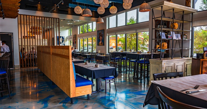 Restaurant interior, dining area