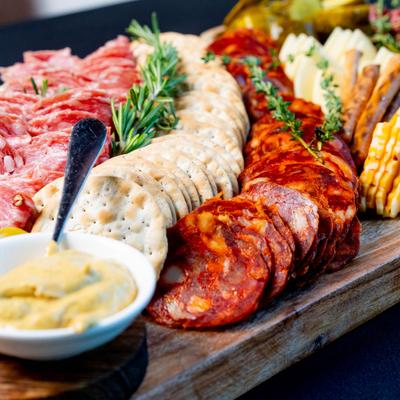 Carnivore board, close up.