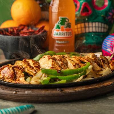 Traditional fajitas.