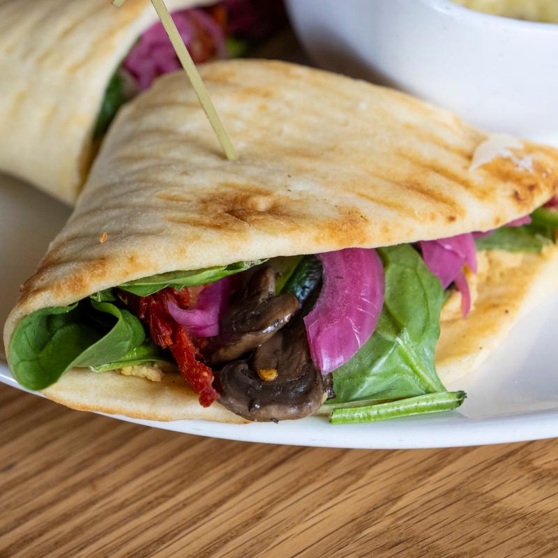 Veggie Hummus Naan photo