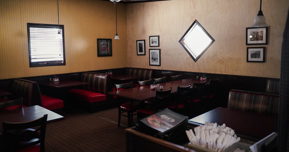 Interior space, cozy dining area