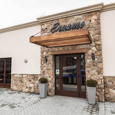 Exterior, restaurant front entrance.