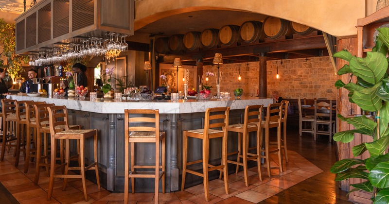 Interior space, bar area