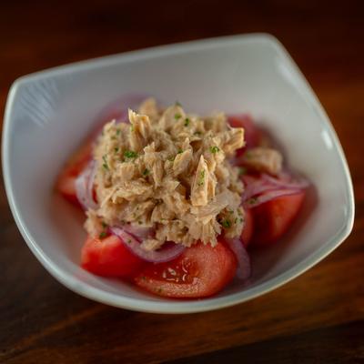 Tomato and tuna salad.