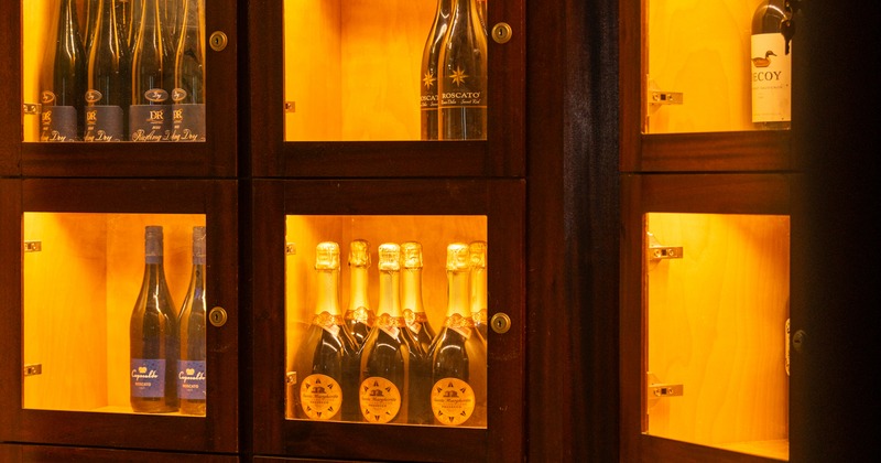Interior, wine rack