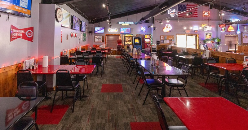 Interior,  spacious dining area