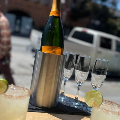 Veuve Cliquot VIP table for Carnaval Parade.