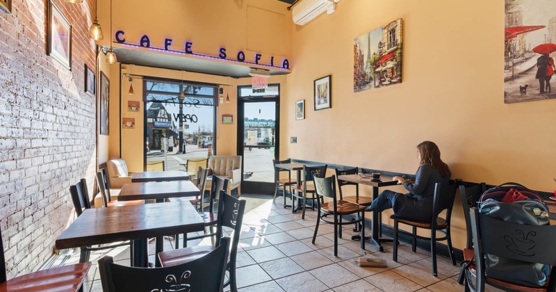Interior seating and dining area