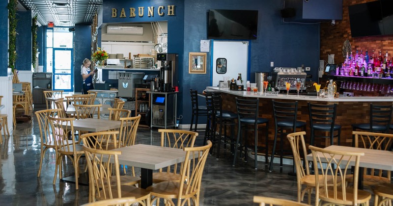 Interior, dining and bar areas