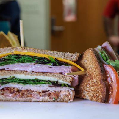 Turkey club sandwhich.