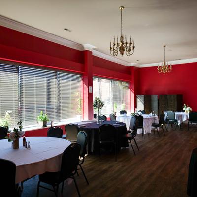 Set tables with a window view.