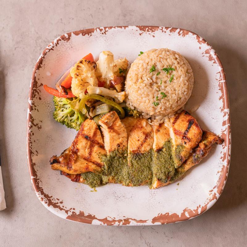 Marinated Grilled Chicken Breast with Chimichurri Sauce photo