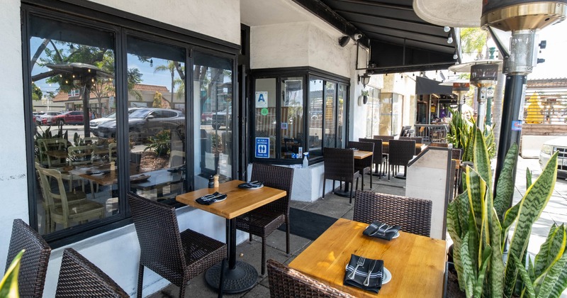 Outdoor dining area