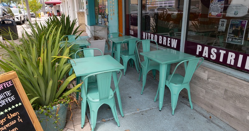 Outdoor seating area