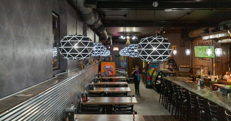 Modern interior, bar area