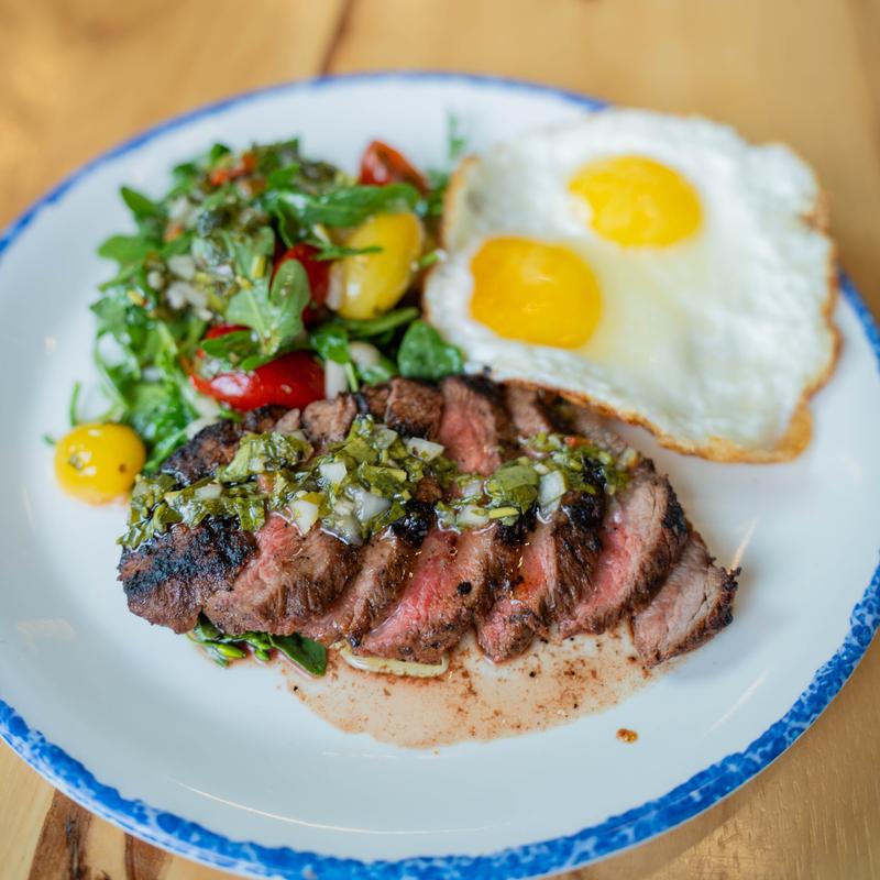 menu item 4 of 38, Wood-Grilled Steak and Eggs