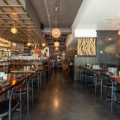 Interior, dining area.