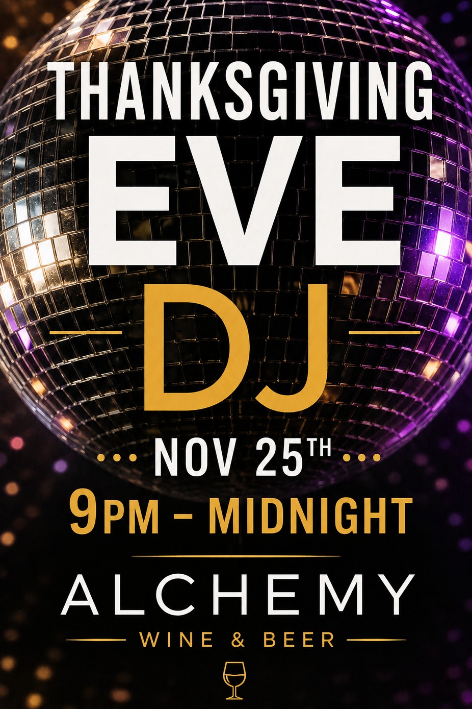 Thanksgiving Eve DJ event photo
