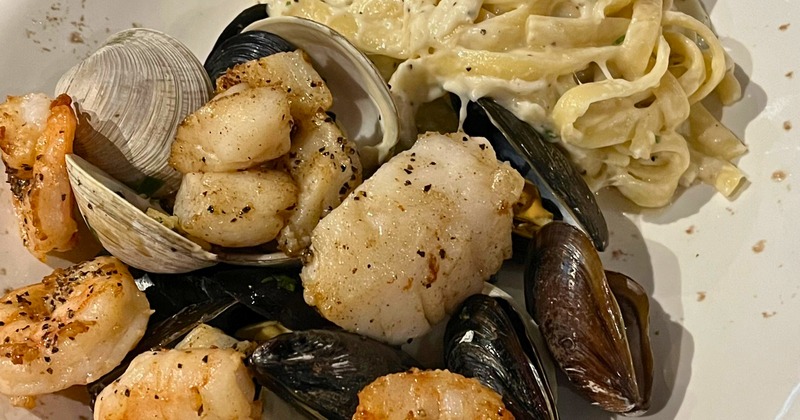 Seafood Medley with Parmesan Wheel