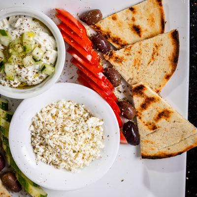 Homemade Tzatziki Plate