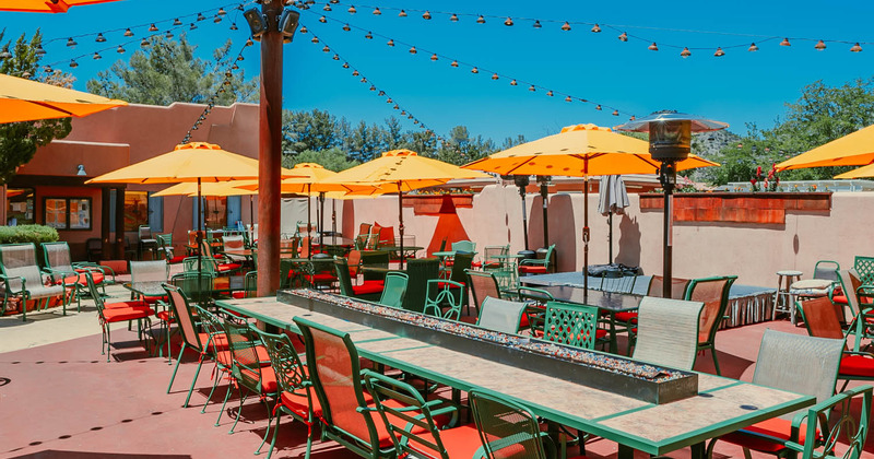 Exterior, seating area