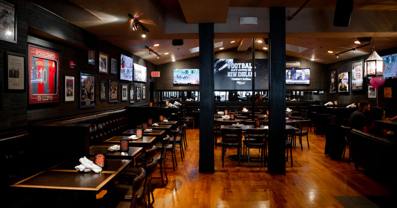 Interior, main seating area, tables and chairs