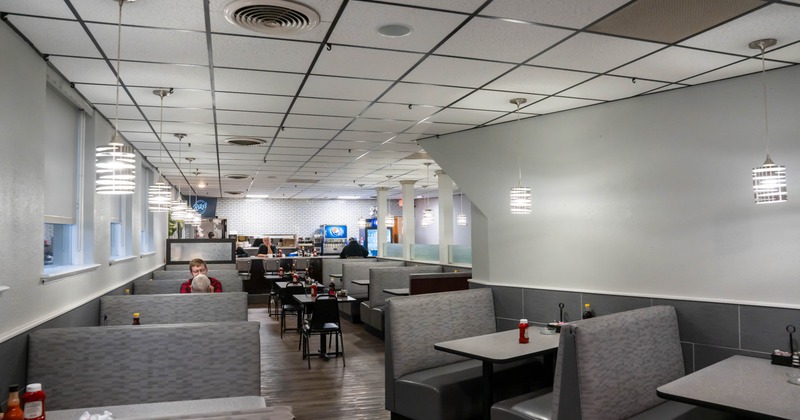 Interior seating area