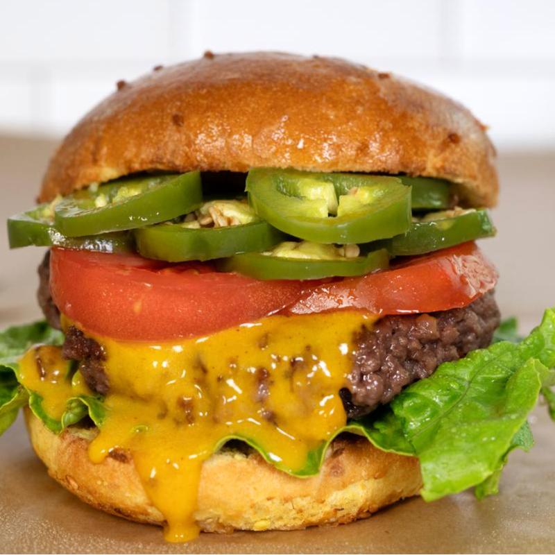 Beer Cheese & Pickled Jalapeno Burger (GF OPT) photo