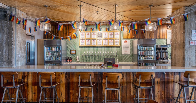 Interior, bar counter