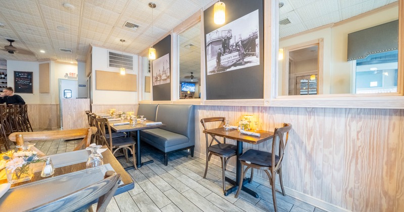 Interior, seating area waiting for the guests