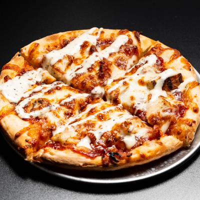 Whole BBQ Chicken Pizza.