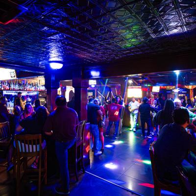 Lots of guests at the venue.