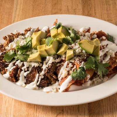 Pork Chilaquiles.