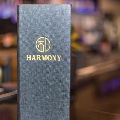 Logo of restaurant on carte menu