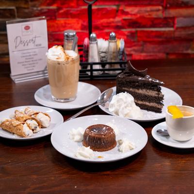 Dusal's desserts displayed on table.