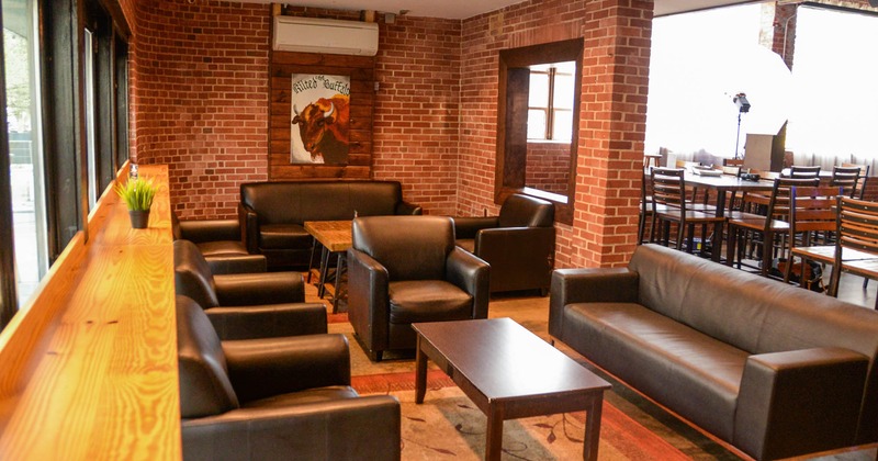 Seating area with sofas and couches