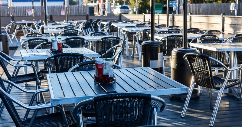 Exterior, seating area