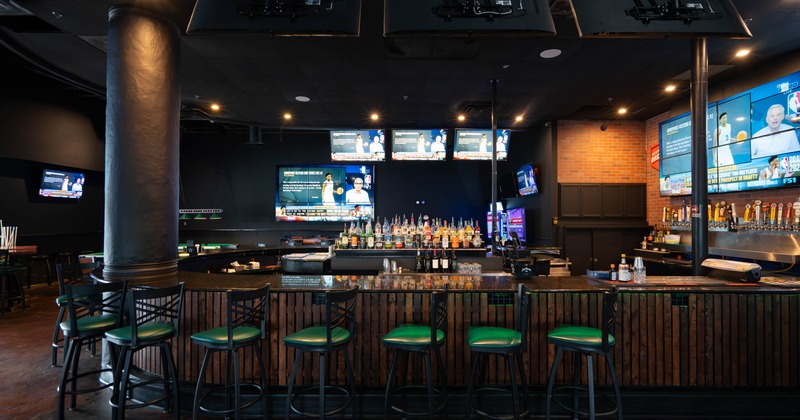Interior, a bar