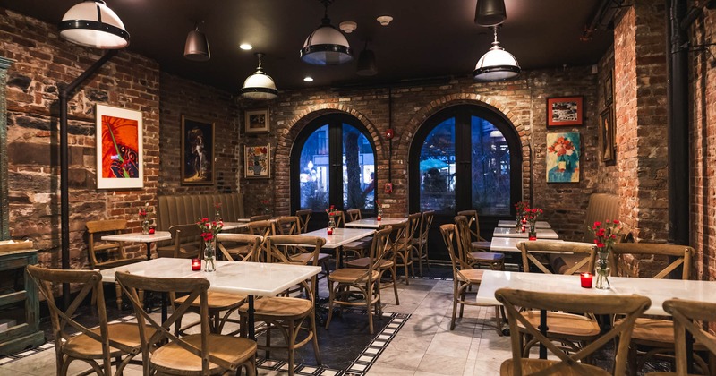 Interior, dining area