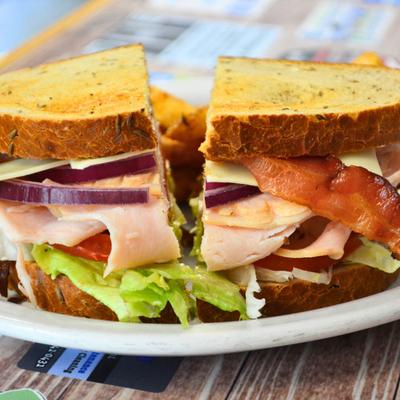 Turkey and BLT sandwiches.