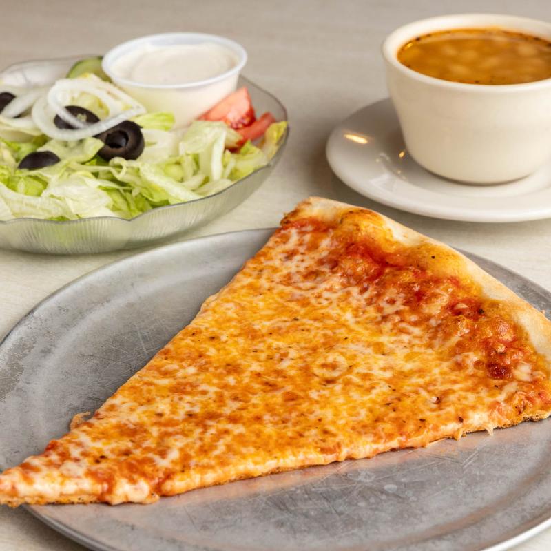 menu item 18 of 23, Soup, Salad & Slice of Pizza