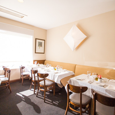 Interior, dining area.