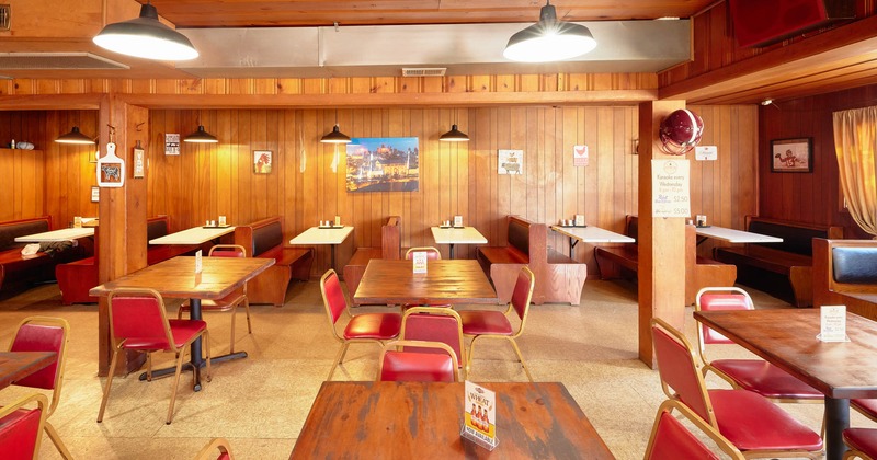 Interior, chairs and tables