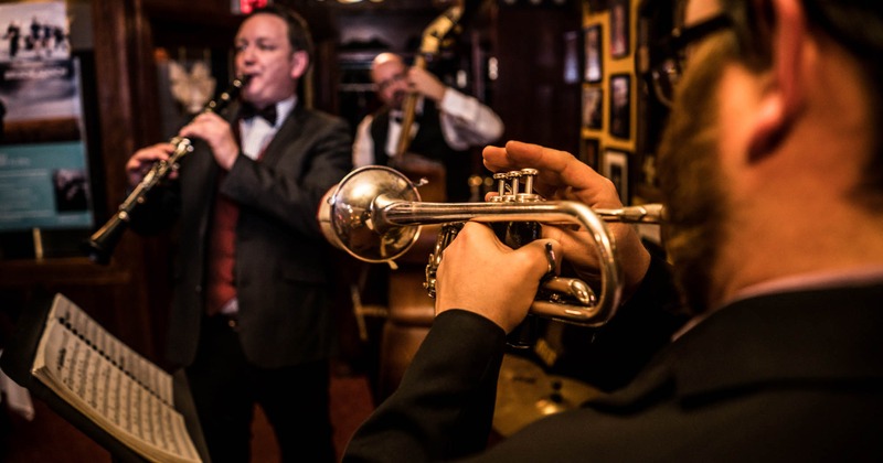 Dining area, tables with white cloth