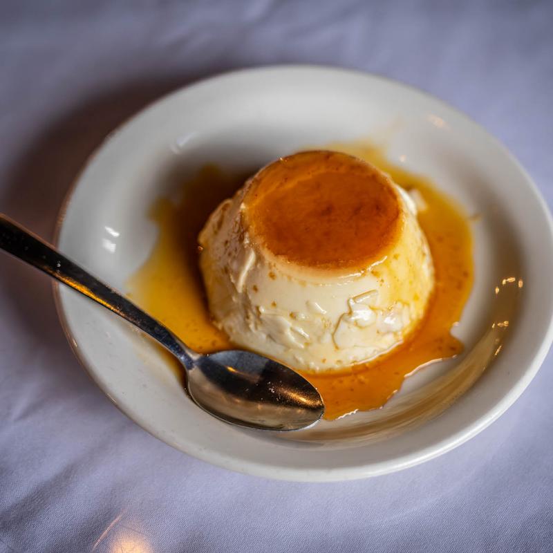 menu item 8 of 10, Flan
