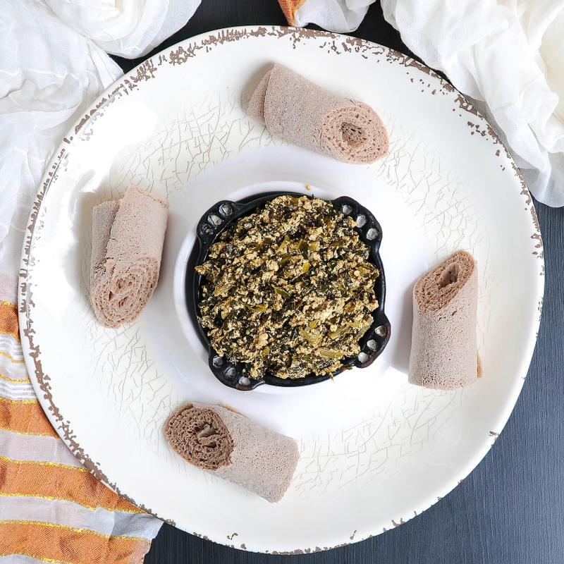 Ethiopian Cheese with Gomen photo