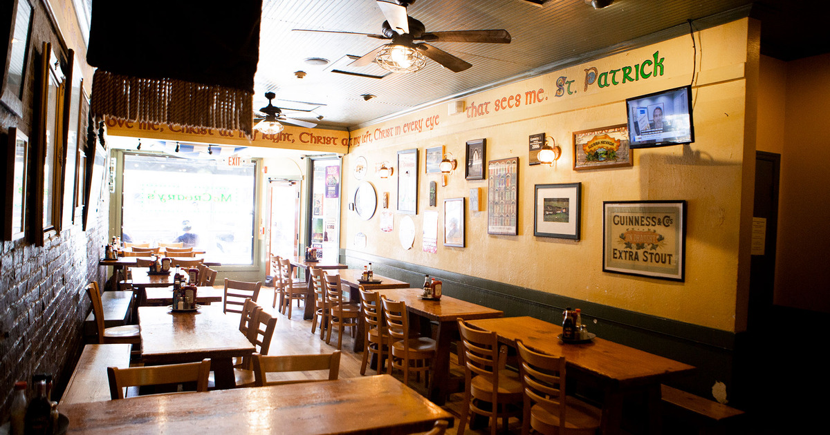 Restaurant interior, dining area