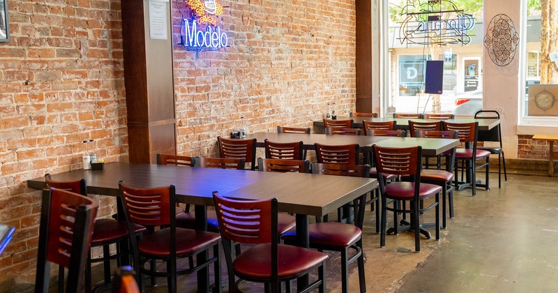 Interior, dining area