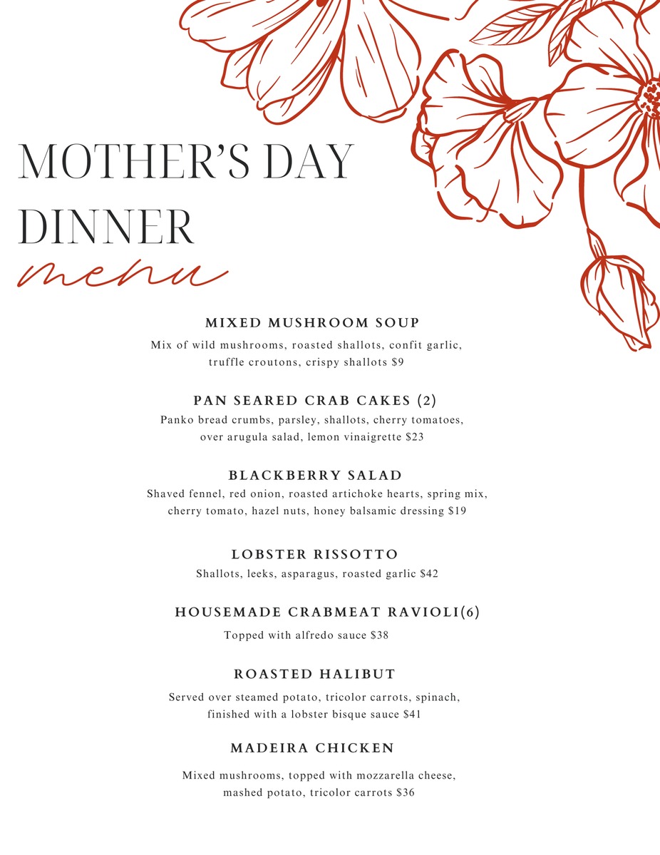 Mothers Day Dinner Specials event photo