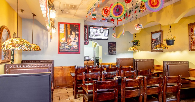 Interior, dining area